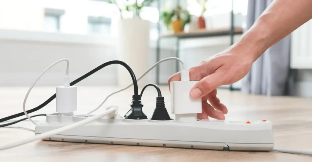 Mantenha eletrodomésticos fora de uso longe da tomada