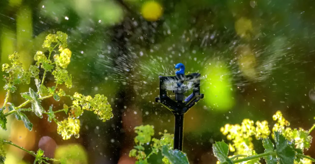 Como controlar irrigação num jardim caseiro
