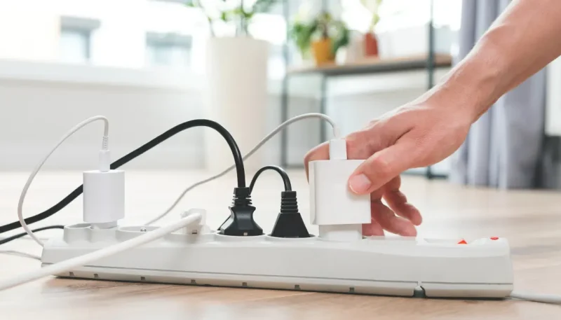 Mantenha eletrodomésticos fora de uso longe da tomada